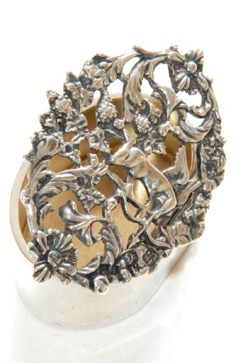 fig 1. Edwardian Solid Silver Potpourri Box 1911