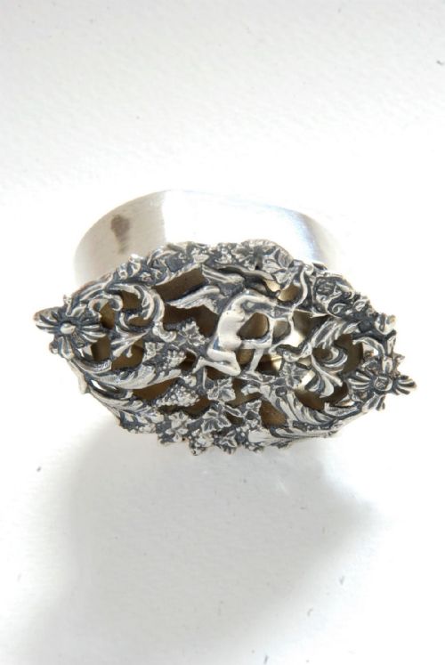 fig 2. Edwardian Solid Silver Potpourri Box 1911
