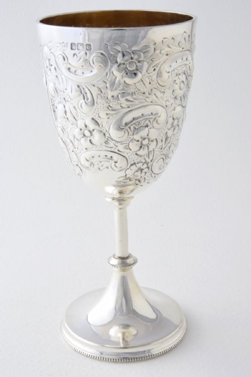 fig 2. Edwardian Solid Silver Goblet 1905