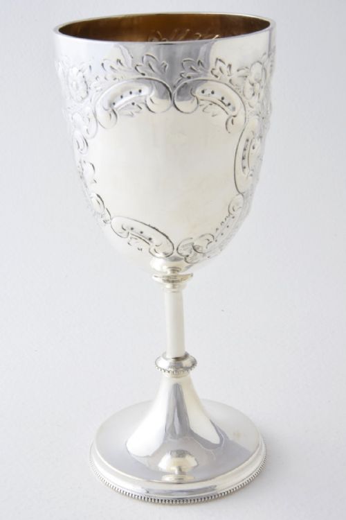 fig 3. Edwardian Solid Silver Goblet 1905