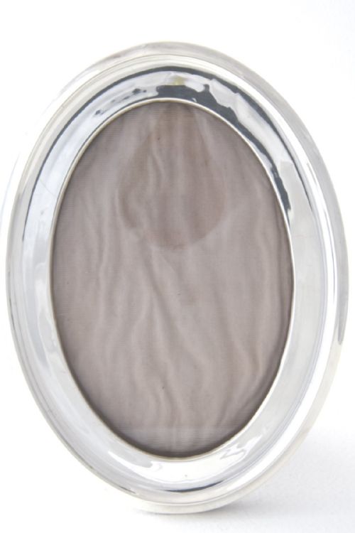 fig 2. Antique Oval Silver Oak Backed Photo Frame 1912