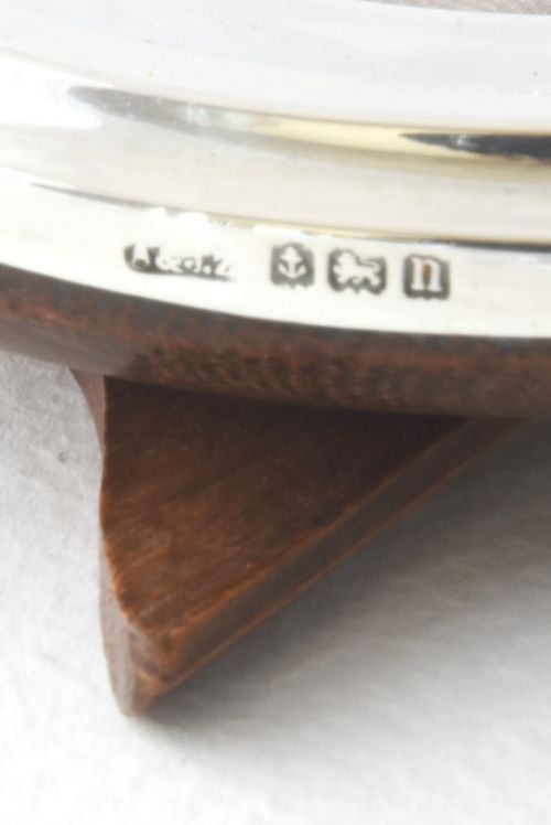 fig 3. Antique Oval Silver Oak Backed Photo Frame 1912