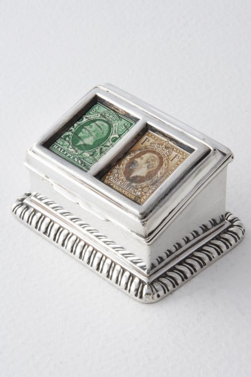 fig 2. Solid Silver Double Stamp Box 1911