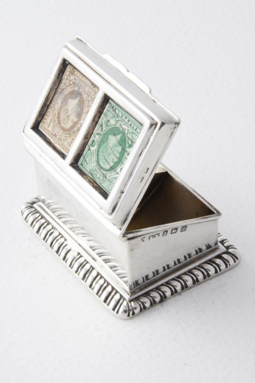 fig 3. Solid Silver Double Stamp Box 1911