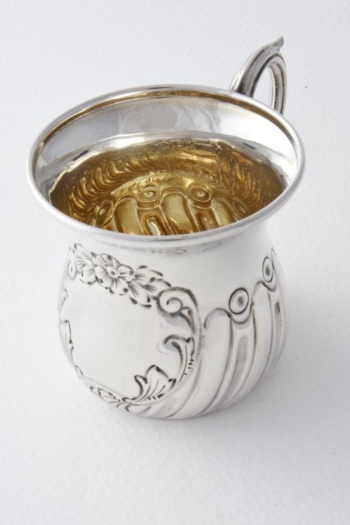 Edwardian Solid Silver Christening Mug 1909