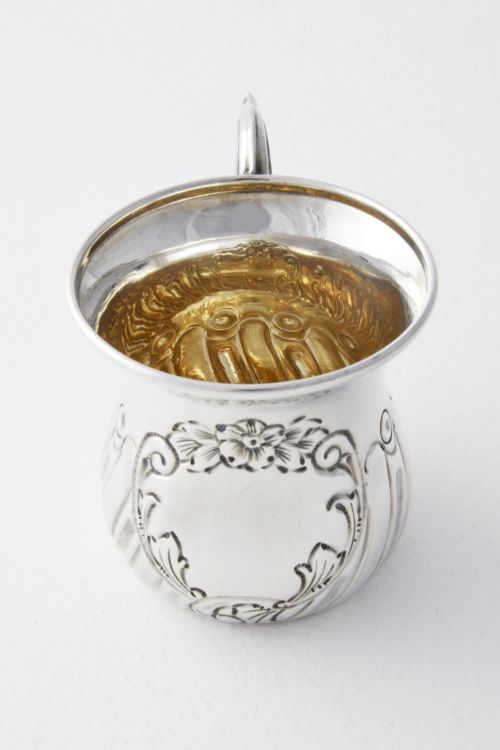 fig 1. Edwardian Solid Silver Christening Mug 1909