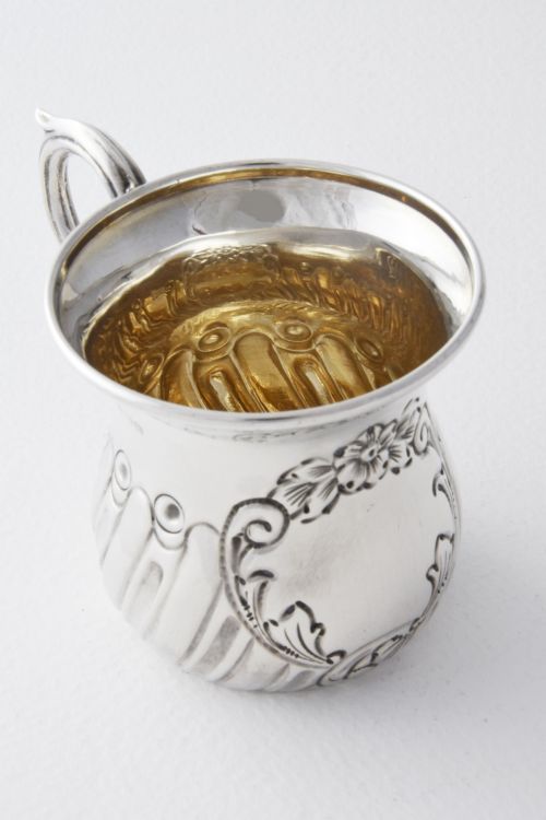 fig 2. Edwardian Solid Silver Christening Mug 1909