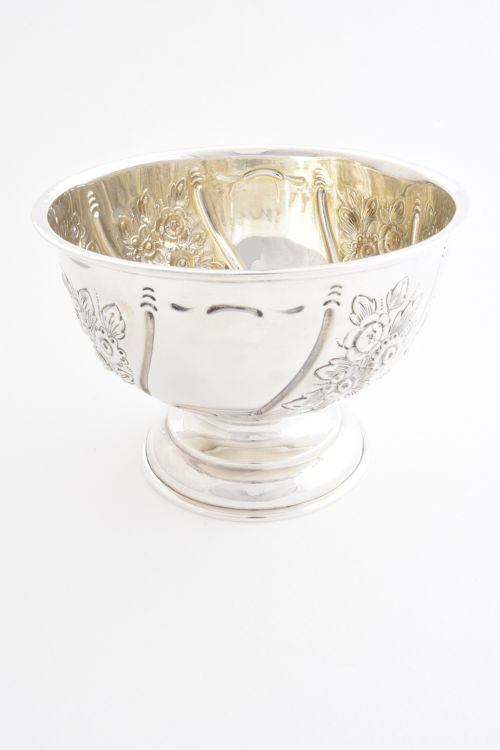 fig 1. Edwardian Solid Silver Rose Bowl 1904