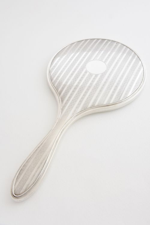 Solid Silver Hand Mirror 1928