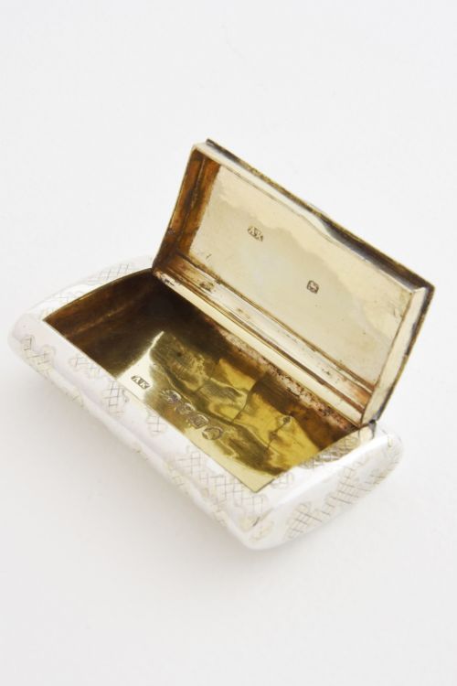fig 2. George III Solid Silver Snuff Box 1803