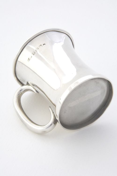 fig 3. Edwardian Solid Silver Christening Tankard 1910