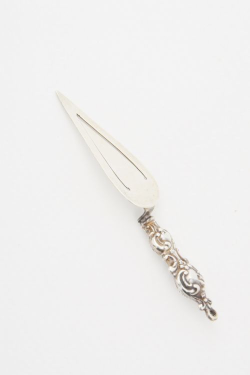 fig 1. Solid Silver Trowel Bookmark 1911
