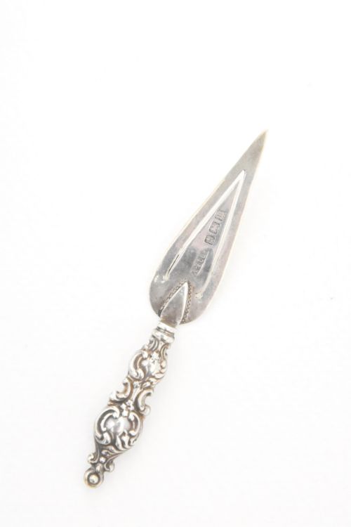 fig 2. Solid Silver Trowel Bookmark 1911