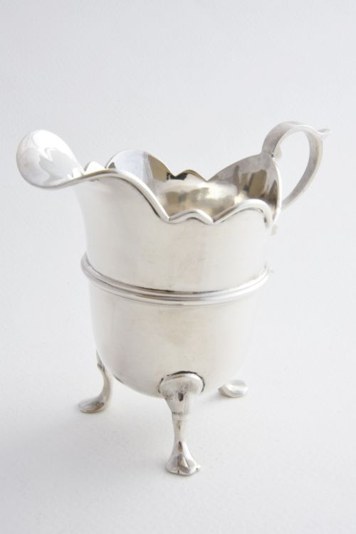 Edwardian Solid Silver Cream Jug 1908