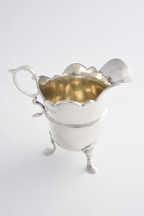fig 1. Edwardian Solid Silver Cream Jug 1908