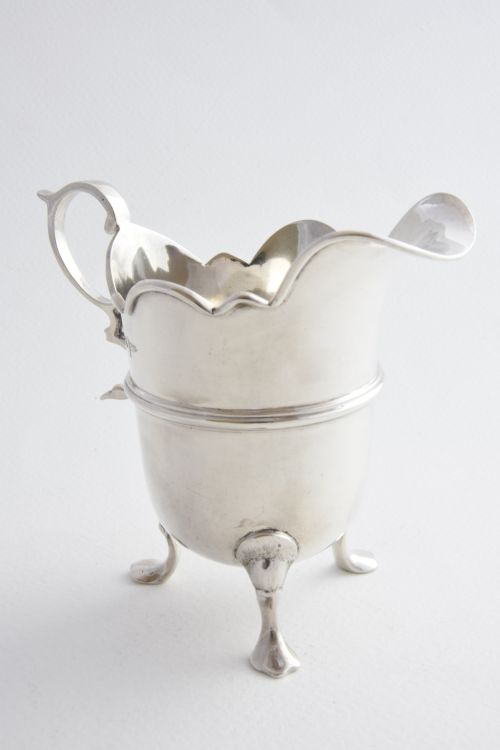 fig 2. Edwardian Solid Silver Cream Jug 1908