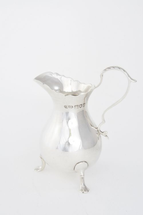 fig 3. Asprey & Co. Edwardian Solid Silver Cream Jug 1909