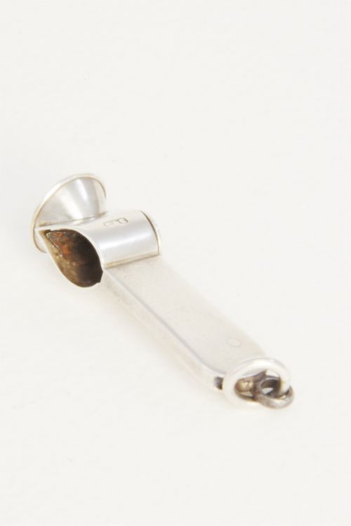 fig 1. Edwardian Solid Silver Cigar Cutter 1905