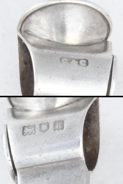 fig 3. Edwardian Solid Silver Cigar Cutter 1905