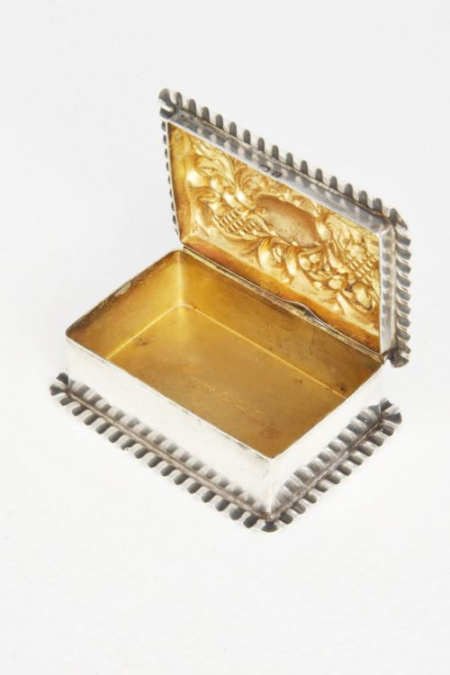 fig 2. Edwardian Solid Silver Pill Box 1902