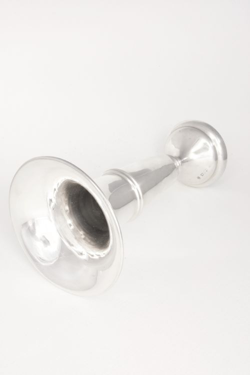 fig 2. Large Solid Silver Trumpet Vase 1918