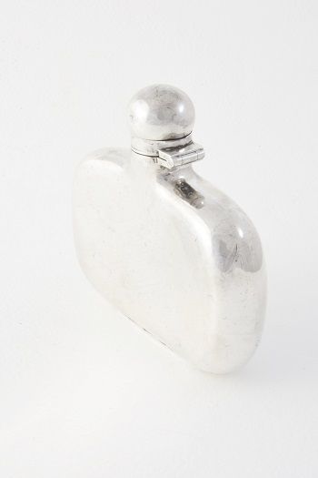 fig 1. Solid Silver Hip Flask 1914