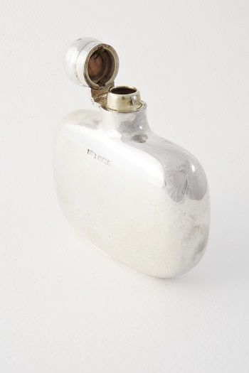 fig 2. Solid Silver Hip Flask 1914