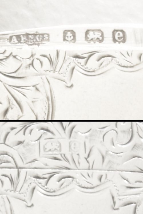 fig 4. Solid Silver Round Vesta Case 1904
