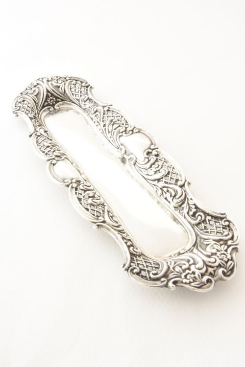 fig 3. Edwardian Solid Silver Pen Tray 1904