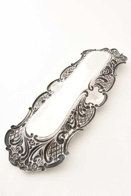 fig 4. Edwardian Solid Silver Pen Tray 1904