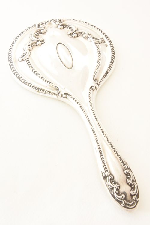 fig 1. Art Nouveau Silver Hand Mirror 1919