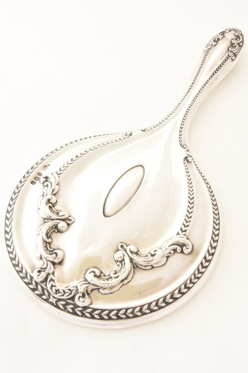 fig 3. Art Nouveau Silver Hand Mirror 1919