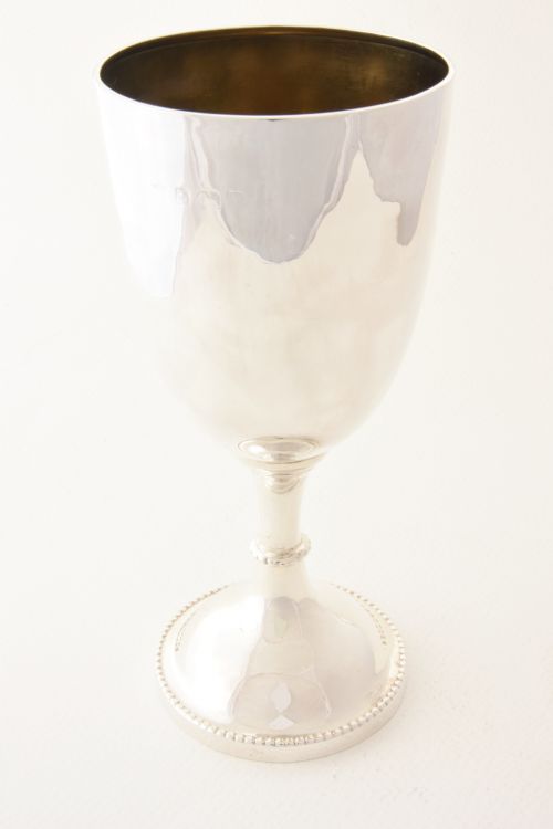 fig 1. Edwardian Solid Silver Goblet 1908