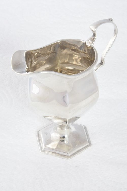 fig 1. Edwardian Silver Cream Jug 1909