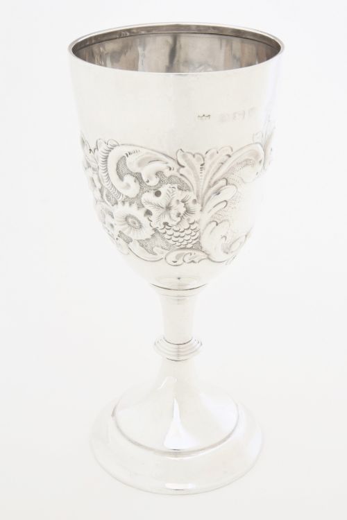 fig 3. Embossed Solid Silver Goblet 1913