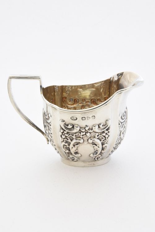 fig 1. Victorian Solid Silver Jug - Florence Warden 1897