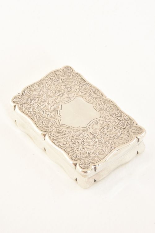 fig 1. Edwardian Solid Silver Snuff Box 1903