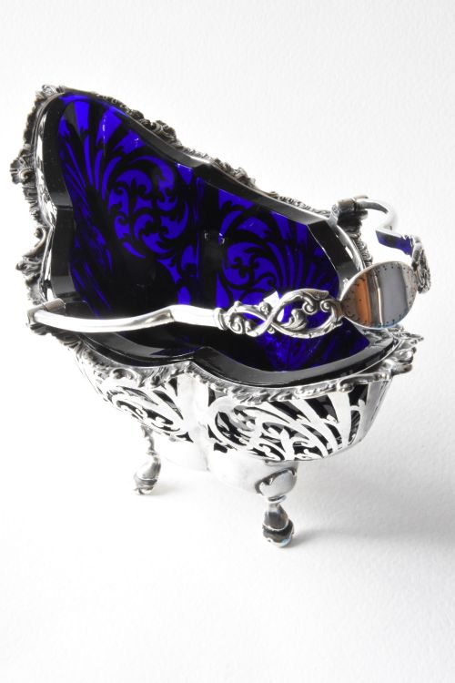 fig 4. Pierced Silver Swing Handled Basket 1913