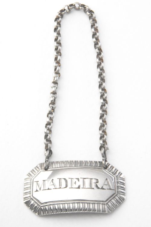 George III Solid Silver Decanter Label (Madeira) – 1817
