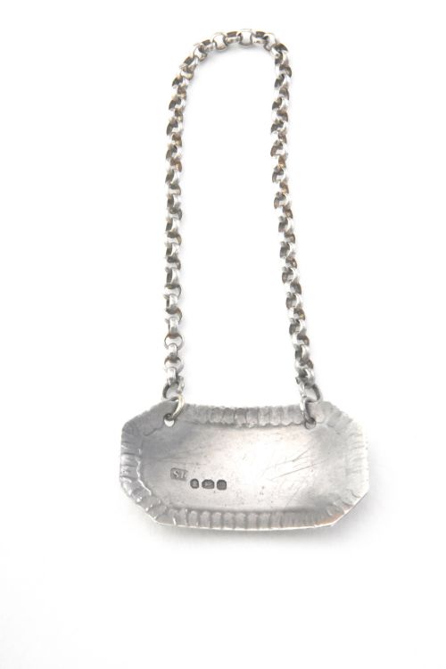 fig 2. George III Solid Silver Decanter Label (Madeira) – 1817