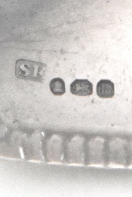 fig 3. George III Solid Silver Decanter Label (Madeira) – 1817