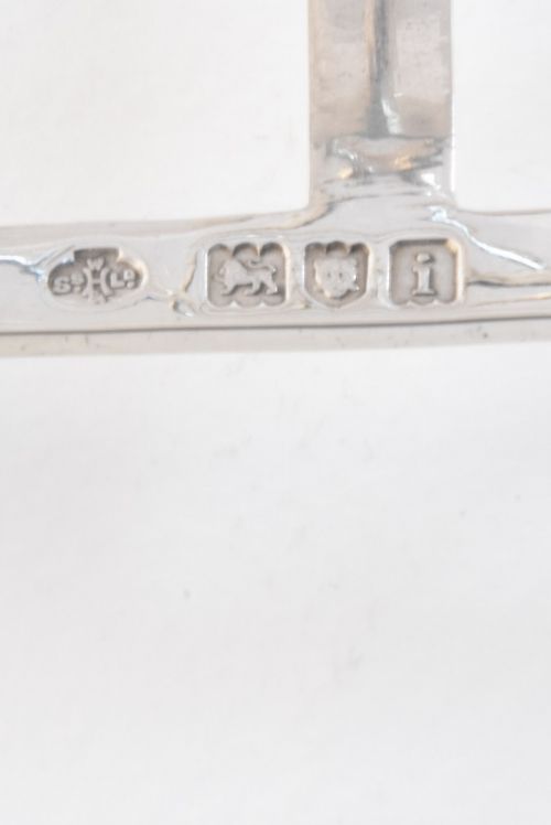 fig 4. Edwardian Solid Silver Six Slice Toast Rack 1904