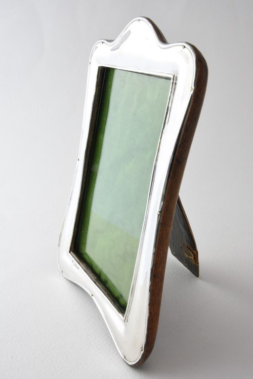 fig 1. Antique Edwardian Silver Mounted Photo Frame 1910