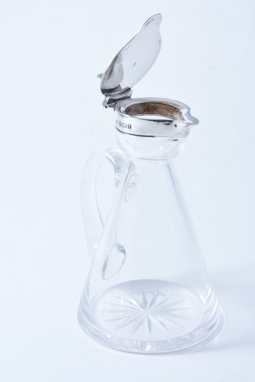 fig 2. Edwardian Silver Mounted Whisky Noggin 1908