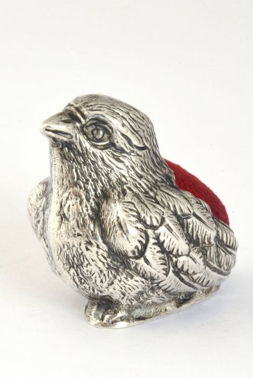 Edwardian Solid Silver Pin Cushion – Chick - Chester 1906