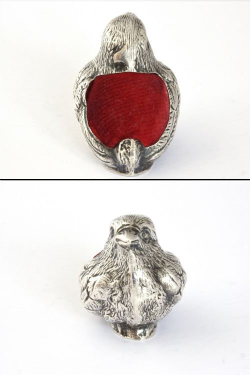 fig 2. Edwardian Solid Silver Pin Cushion – Chick - Chester 1906