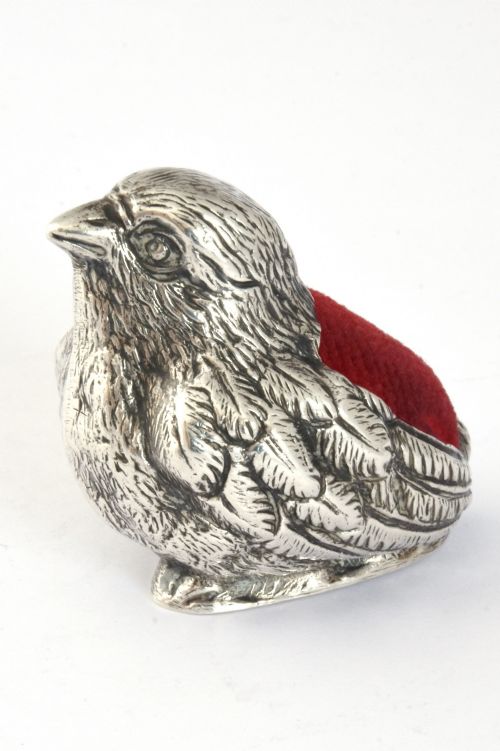 fig 3. Edwardian Solid Silver Pin Cushion – Chick - Chester 1906