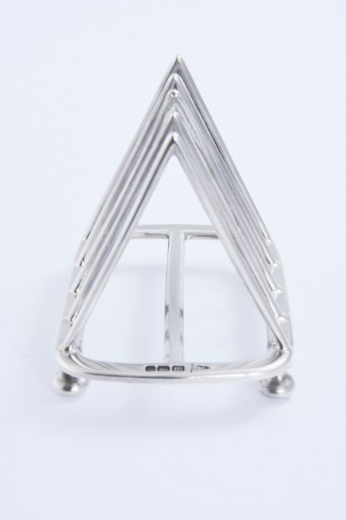 fig 1. Solid Silver Four Slice Toast Rack 1904