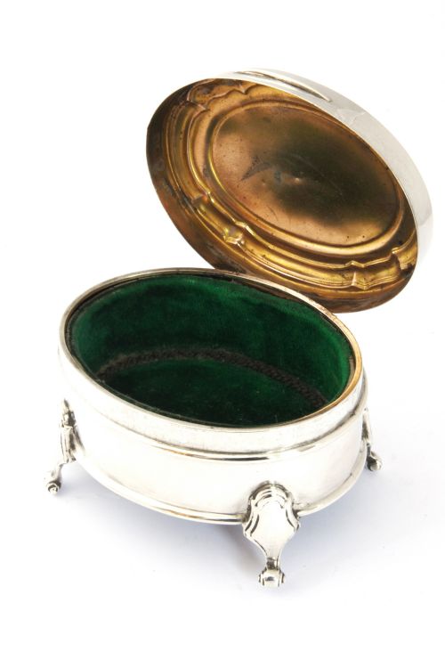 fig 1. Solid Silver Trinket Box 1920