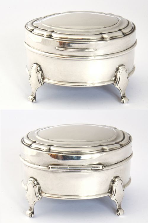 fig 2. Solid Silver Trinket Box 1920
